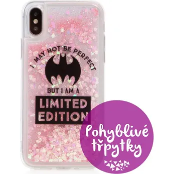 Pouzdro na mobilní telefon Kryt DC COMICS pro Apple iPhone X / Xs - pohyblivá srdíčka - gumový - Batman Bat Girl; WPCBATG1852