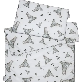 Kojenecká souprava BELISIMA Prádlo ložní 2dílné Mr. Grey 40x60 cm, 90x120 cm