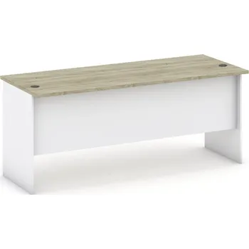 Psací stůl B2B Partner Kancelářský psací stůl MIRELLI, 180x80 cm, bílá/dub sonoma
