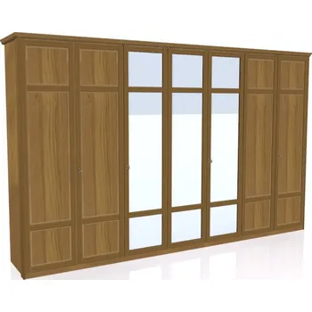 Šatní skříň Jitona Piano šatní skříň, 7 dveří, 3 zrcadla