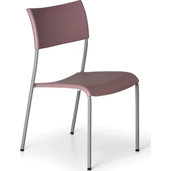 Nábytek B2B Partner Plastová jídelní židle FOREVER, starorůžová