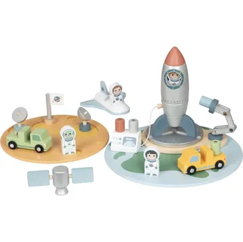 Dřevěná hračka eliNeli Dřevěná vesmírná základna