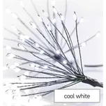 LED světelný řetěz - svítící trsy, nano, 5,2 m, vnitřní, studená bílá, časovač