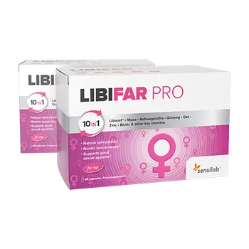 LibiFar – Libido Booster, okamžitě zvyšuje ženské libido, dvojbalení