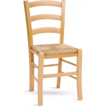 Jídelní židle Jídelní dřevěná židle PAYSANE s výpletem — masiv, buk, nosnost 130 kg