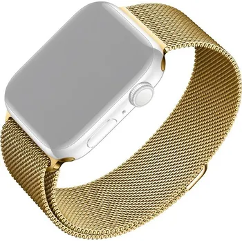 Chytré hodinky FIXED Mesh Strap síťový nerezový řemínek Apple Watch 38/40/41mm zlatý