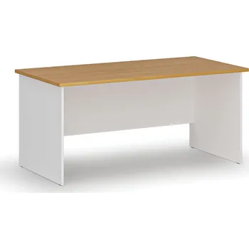 Psací stůl B2B Partner Kancelářský psací stůl PRIMO WHITE, 160x80 cm, bílá/buk