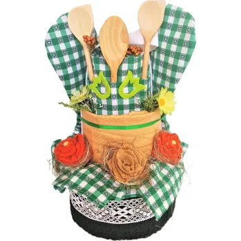 Bytová dekorace Veratex Textilní kuchyňský dort dvoupatrový 48