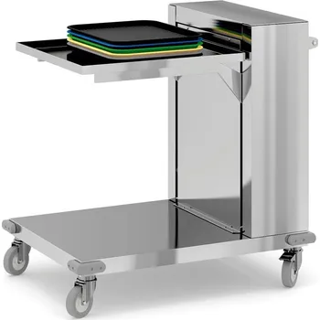 Kancelářský vozík B2B Partner Vozík s pohyblivou pracovní plochou na tácy, 850 x 620 x 900 mm