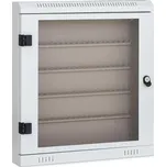 Skříňka na klíče prosklená, na 100 klíčů, šedá 159463853