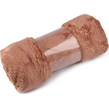 deka Deka fleece pírka 150x200 cm - 1 béžová tm.