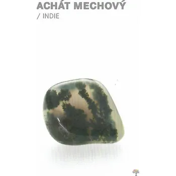 Obal na kartičku Magieprirody.cz Kartička s popiskem kamene Achát mechový #54