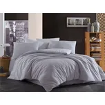 Brotex Povlečení krep UNI Šedé Zipový uzávěr 140 x 200, 70 x 90