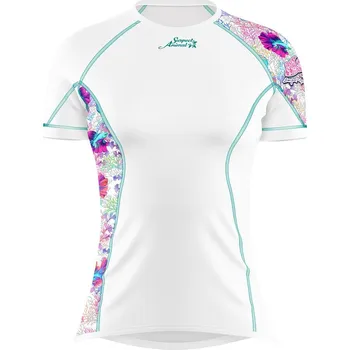 Dámské termoprádlo Dámské funkční triko krátký rukáv CORAL bílá Bamboo Ultra