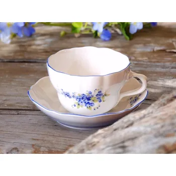 Talíř Espresso šálek s podšálkem 0,12 l POMNĚNKA, modrá, Český porcelán ▪ Kč 199 ️ - Luxurytable.cz Český porcelán