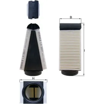 Vzduchový filtr Vzduchový filtr KNECHT LX 3841