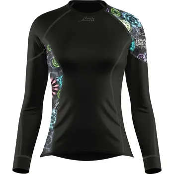 Dámské funkční triko dlouhý rukáv HIPPIE černá Bamboo Ultra