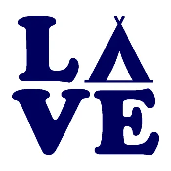 Samolepící dekorace Love camping 002 stanování (23 - tmavě modrá) SAMOLEPKA NA AUTO, NÁLEPKA, FÓLIE, POLEP, TUNING, VLASTNÍ TEXT, TISK, AUTOSAMOLEPKY.cz, POLEPY, OBRÁZEK, LOGO, 3D STICKERS