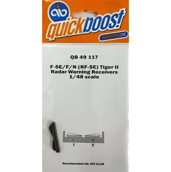 Plastikový model Quickboost 1/48 F-5E/F/N (RF-5E) Tiger II radar warn.receiver