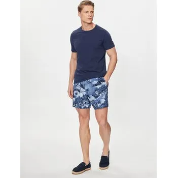 Pánské kraťasy Tommy Jeans Šortky z materiálu Hawaiian DM0DM18807 Modrá Regular Fit S