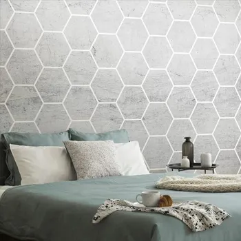 Tapeta Dovido Samolepící tapeta šedý hexagon vzor