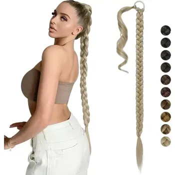 Příčesek Prodloužení vlasů do copu Blond 75 cm