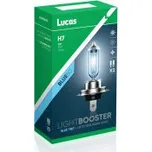 Autožárovky 12V H7 55W - Lucas LightBooster +50% Blue vyšší svítivost / xenonový efekt 2ks