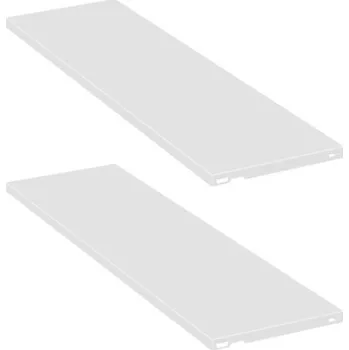 Dílenský regál Element System Kovová police pro ELEMENT SYSTEM, 800 x 300 mm, bílá, balení 2 ks