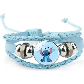 Náramek Dětský pletený náramek s motivem Lilo &amp; Stitch - 8