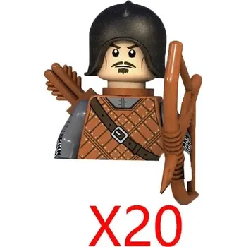 ostatní stavebnice Vojenské stavebnice rytířů a anime figurky | lego styl figurky a komponenty - XP044-20PCS