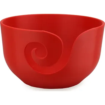 Organizér galanterie Pro Háčkování Miska na klubíčko VLNKA, M červená