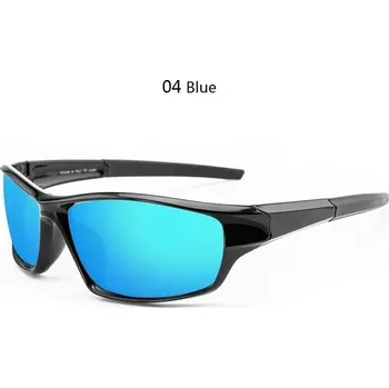 Polarizační sluneční brýle vintage styl UV400 - 04 Modré zrcadlo