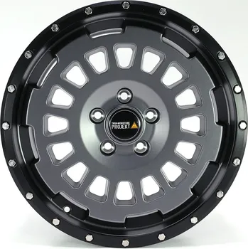 Alu kolo TWIN-MONOTUBE-PROJEKT AT1 ŠEDÁ, OCHRANNÝ PRSTENEC 8,5×18" 6×130 (CRAFTER 1, SPRINTER 2 (906), SPRINTER 3 (907/910))