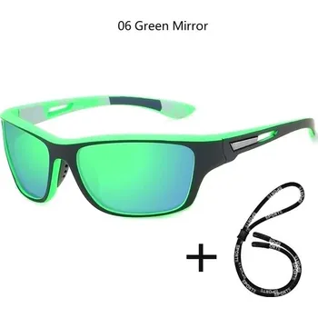 Polarizační sluneční brýle unisex s UV400 ochranou - 06 Zelené zrcadlo