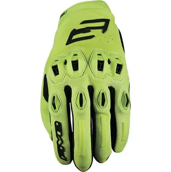 Moto rukavice Rukavice na motorku FIVE Stunt Evo2 fluo žluté S