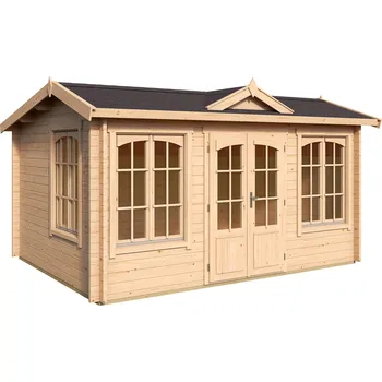 Zahradní domek Lasita Maja Zahradní domek WINDSOR 44, 4 x 3 m, 11,39 m2, přírodní borovice/smrk