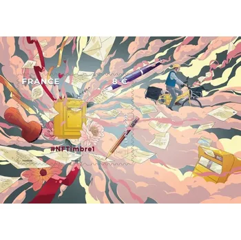 Poštovní známka Post France (2023) MiNr. 8565 (Bl. 602) ** - Francie - Krypto známka - NFTimbre 1 - poštovní schránka