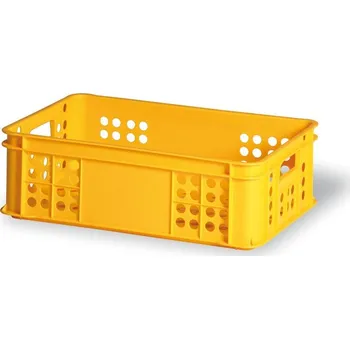 Přepravka na jídlo Plastová přepravka na pečivo, typ S 200-15, 600 x 400 x 200 mm