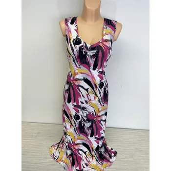 Dámské šaty damské šaty, Barva Růžová, Velikost XXL 48, Materiál 96% Viskoza 4% Lycra