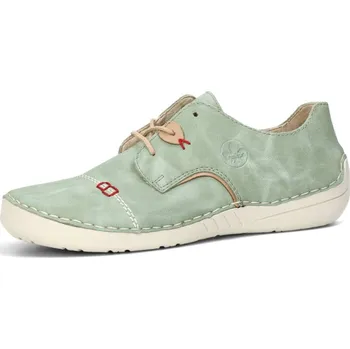 Dámské polobotky Rieker dámské komfortní polobotky - zelené