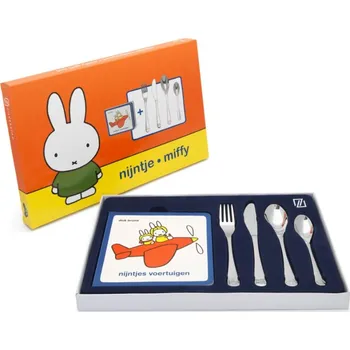 Příbor Dětská sada příborů MIFFY s knížkou - Zilverstad (MIFFY dětský příbor s knihou - Zilverstad)