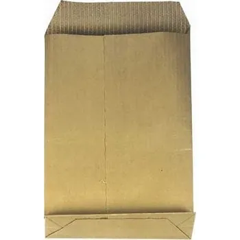 Obálka Pošt.tašky B5-kříž.dno,text.výzt.,recy,hnědé,10ks