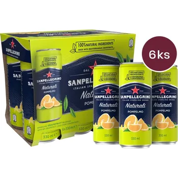Limonáda Sanpellegrino Pompelmo grapefruit v plechovce 6 x 330 ml