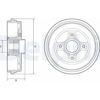 Brzdový buben Brzdový buben DELPHI BFR626