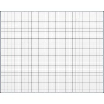 ekoTAB Bílá keramická popisovací tabule s potiskem ekoTAB, 1500 x 1200 mm, čtverce/rastr