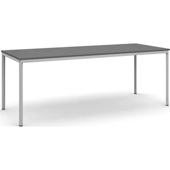 Jídelní stůl Jídelní stůl, 200x80 cm, šedá podnož, grafit