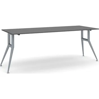 Psací stůl Jednací kancelářský stůl WIDE, 200x80 cm, grafit