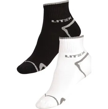 Oblečení a móda Sportovní ponožky polovysoké LITEX Barva: Bílá, Velikost: 26-27