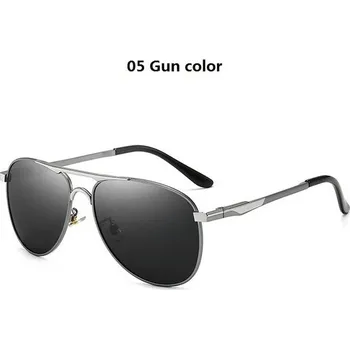 Sluneční brýle Polarizované sluneční brýle pilotka vintage unisex - 05 Barva zbraně