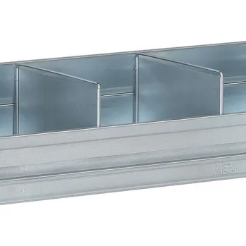 Prodejní regál META Dělící přepážka pro regály FIX, CLIP, 300 mm